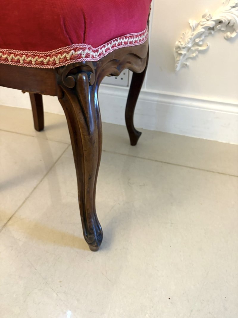 Outstanding Quality Set of 10 Antique Victorian Carved Mahogany Dining Chairs - Image 15